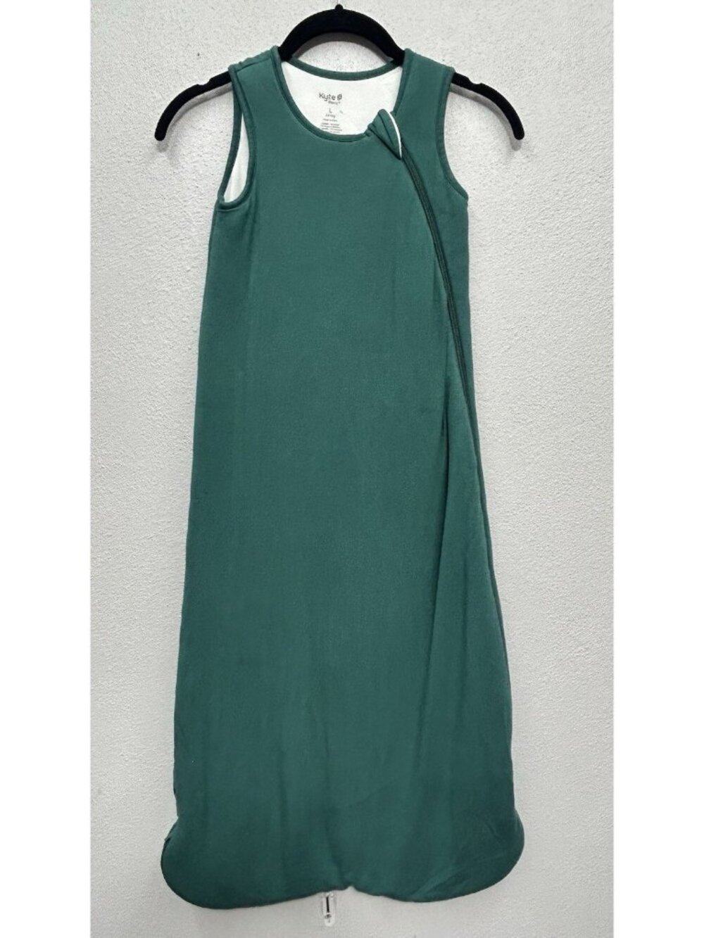 Kyte Baby Sleep Sack Large 2.5 Tag Green Bamboo Sleeveless Zipper